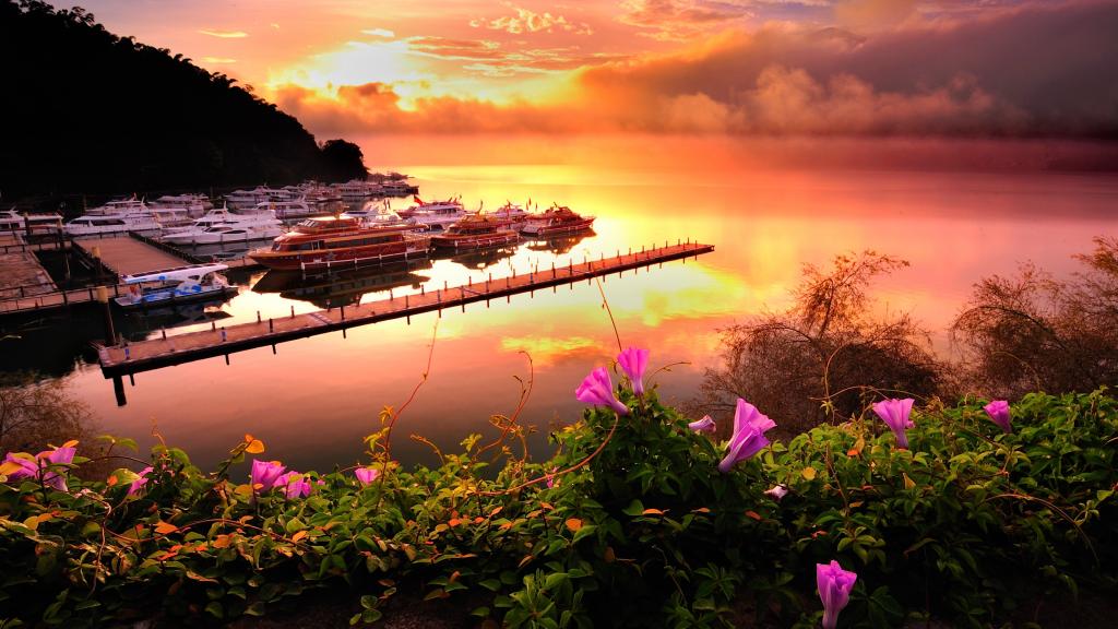 台湾阿里日月潭唯美风景