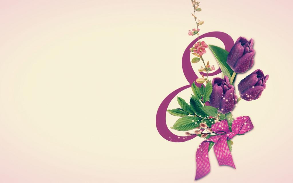 三八妇女节唯美创意数字