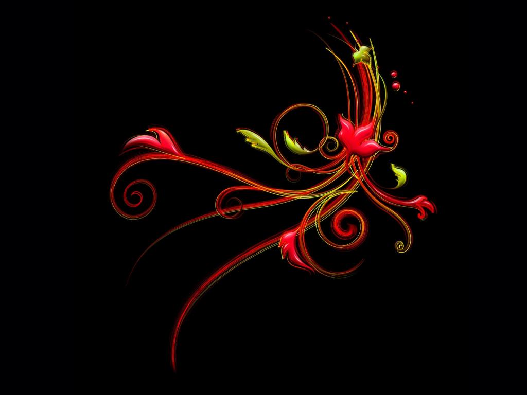 梦幻唯美的炫彩花纹