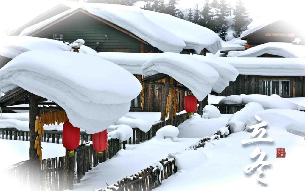 立冬节气唯美雪景迷人风光