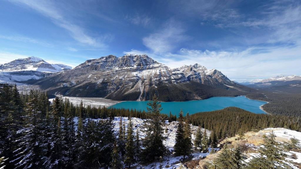 欣赏大自然的最美雪山风光