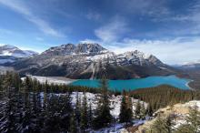 欣赏大自然的最美雪山风光