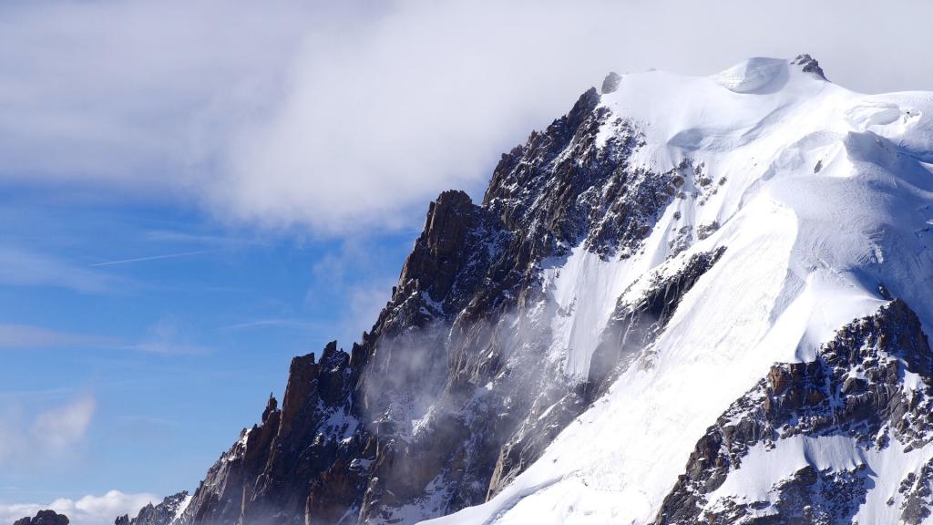 唯美法国霞慕尼白朗峰自然风景