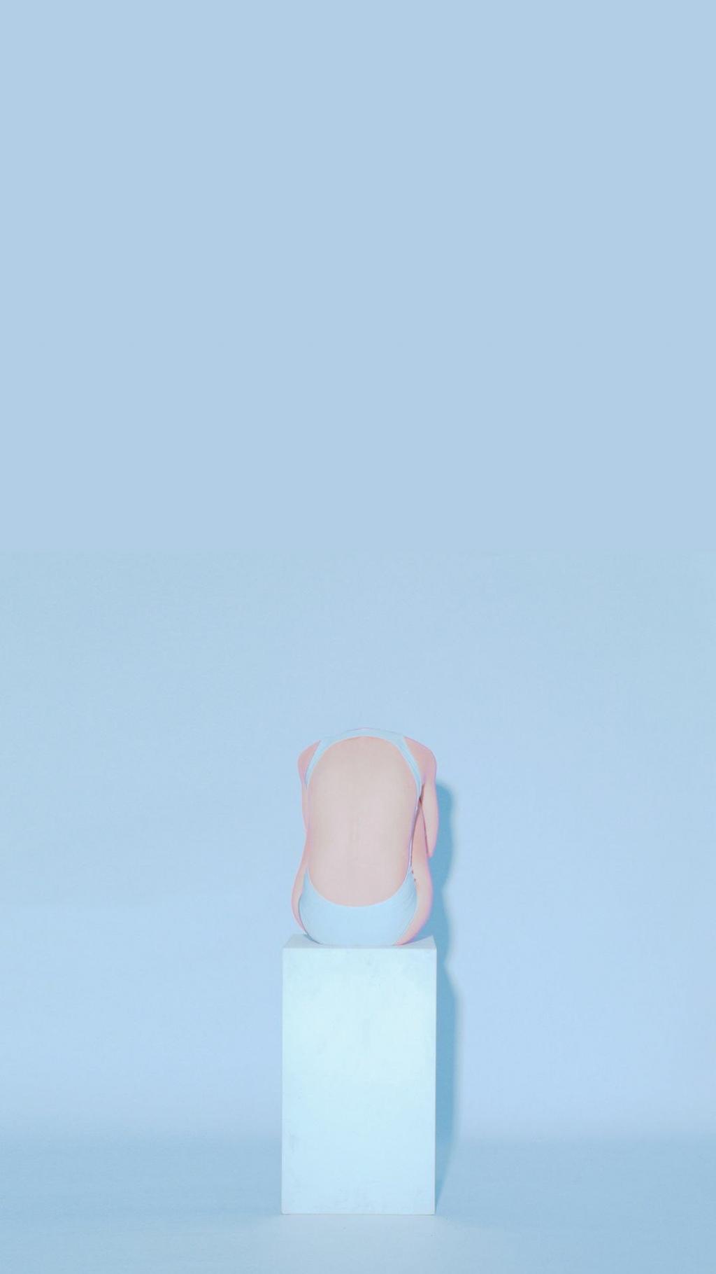 唯美蓝色调个性插画