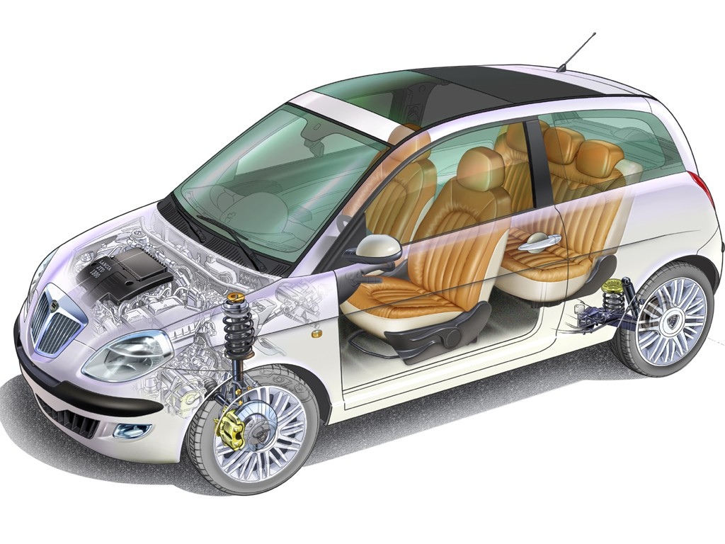 汽车结构透视模型