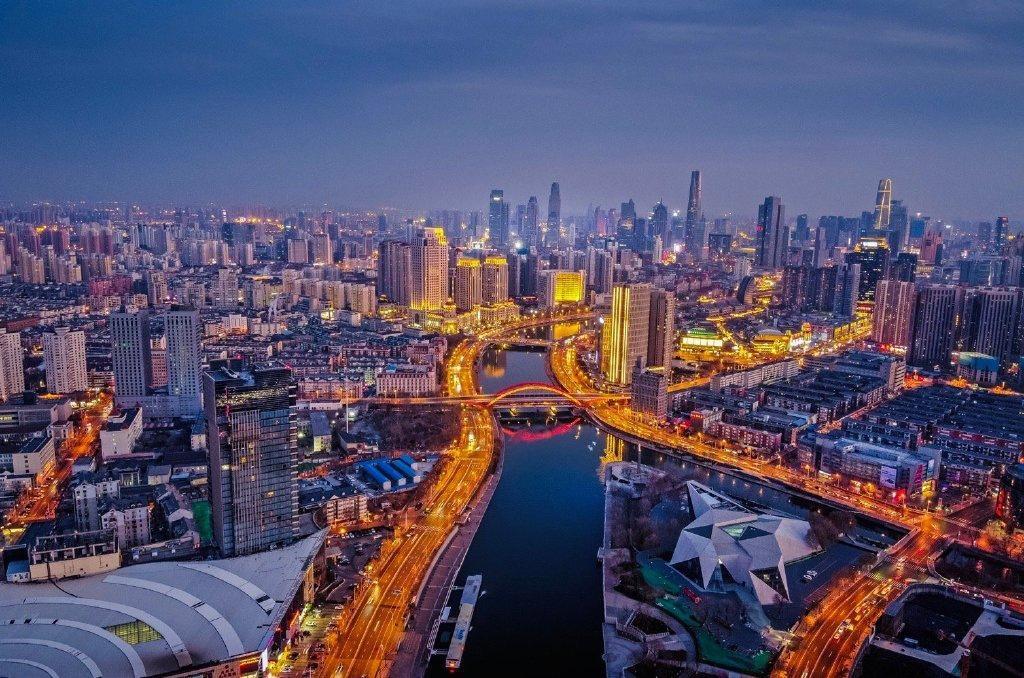 天津之眼唯美夜景