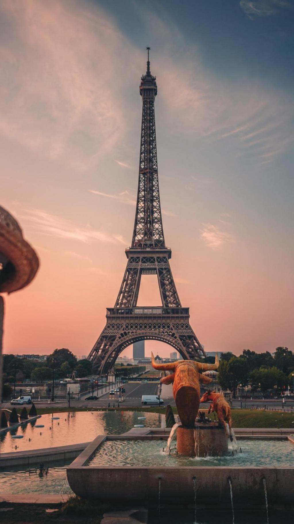 历史建筑埃菲尔铁塔唯美风光风景