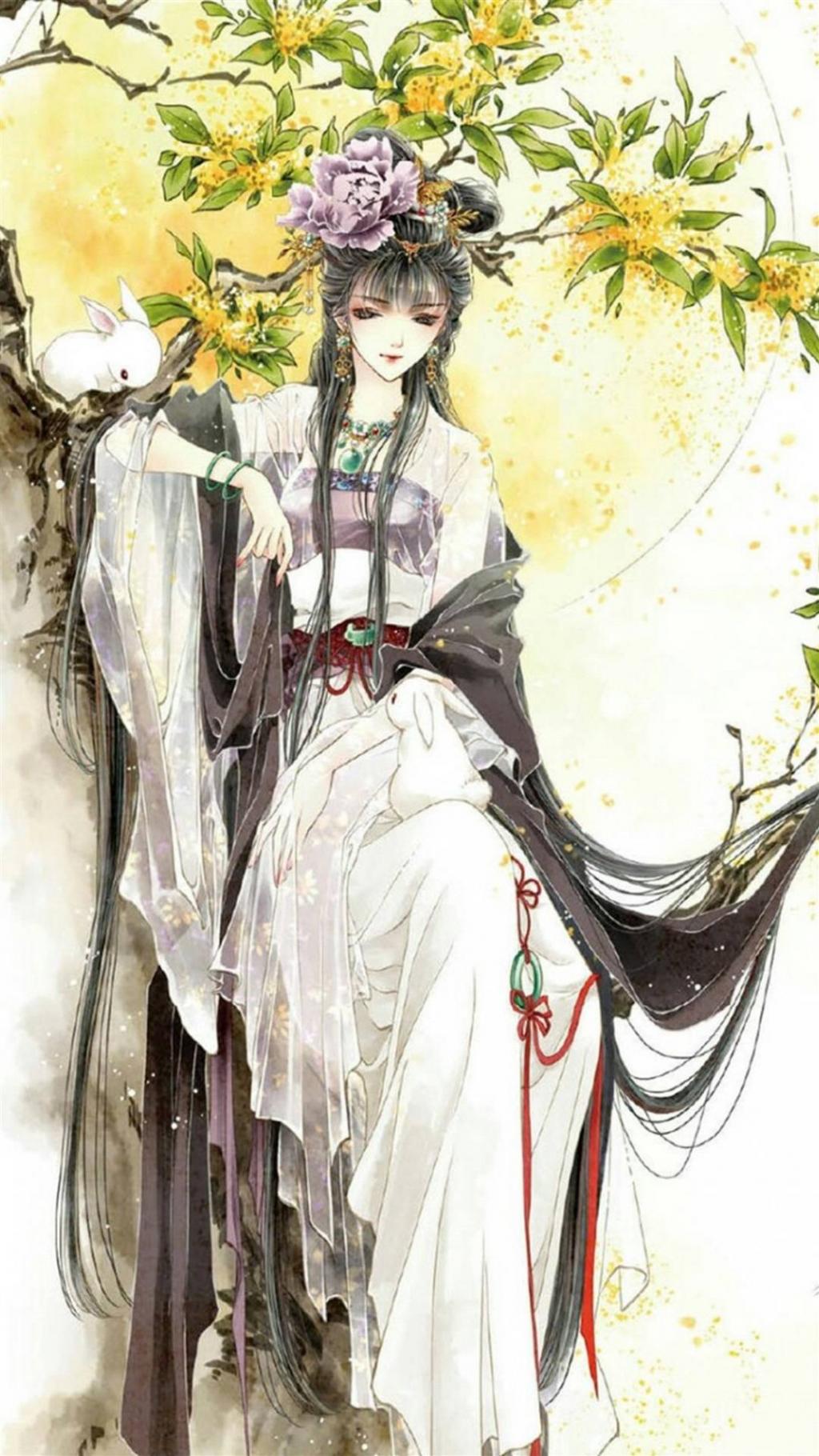 华丽古风意境女生