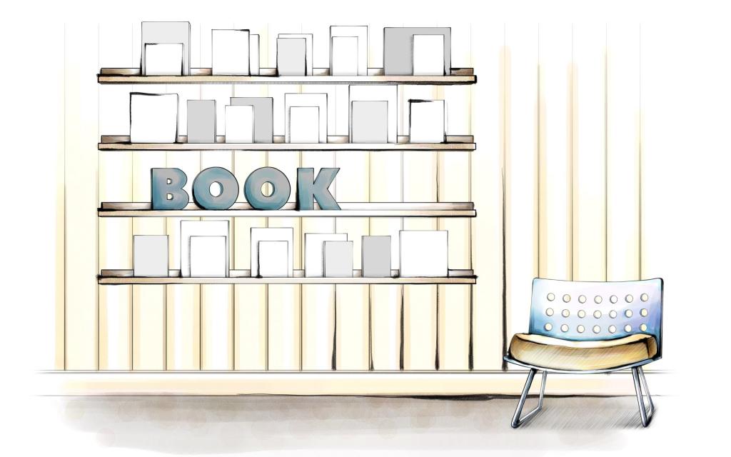 好看的手绘室内家居