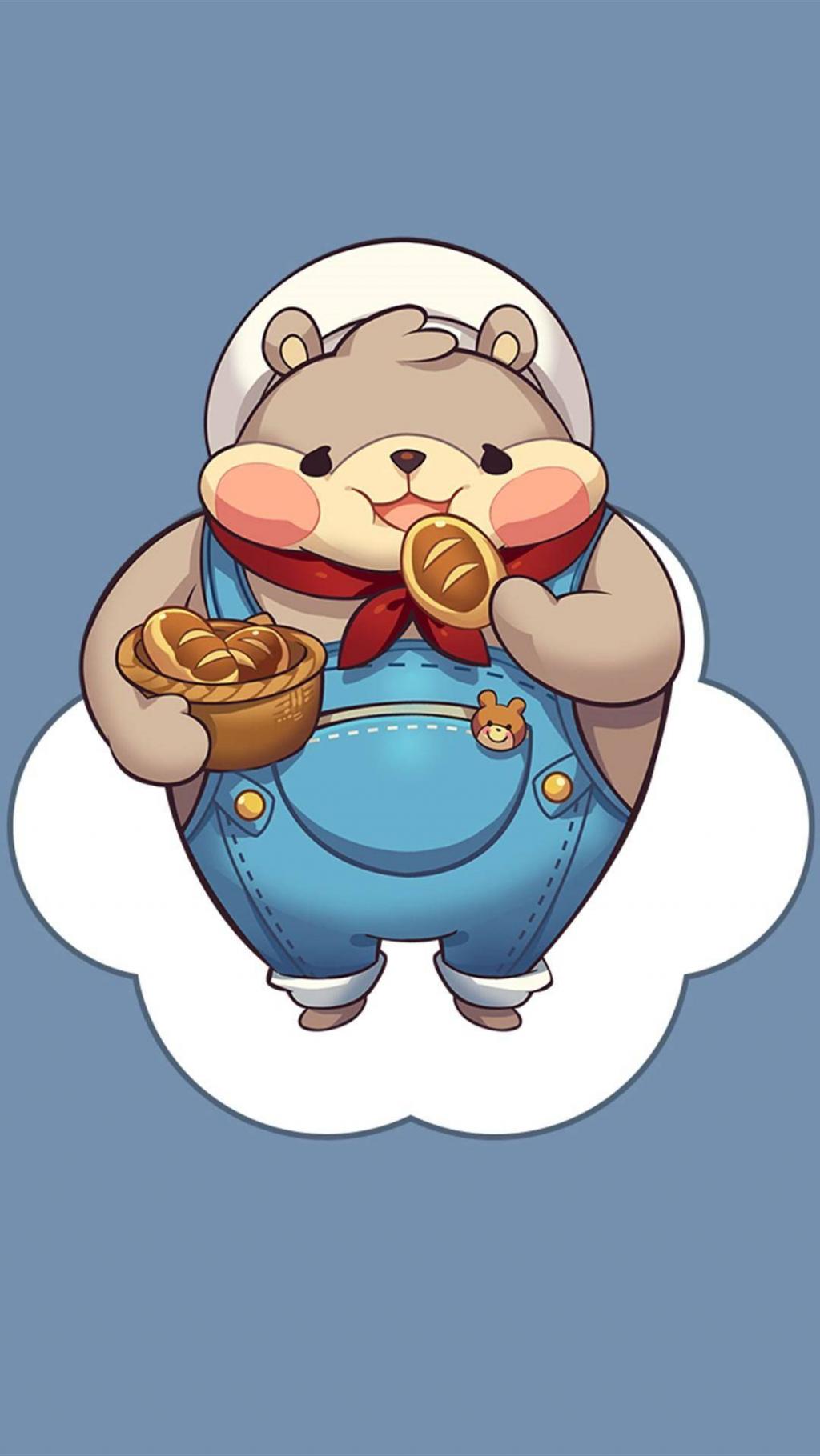 可爱卡通小熊料理