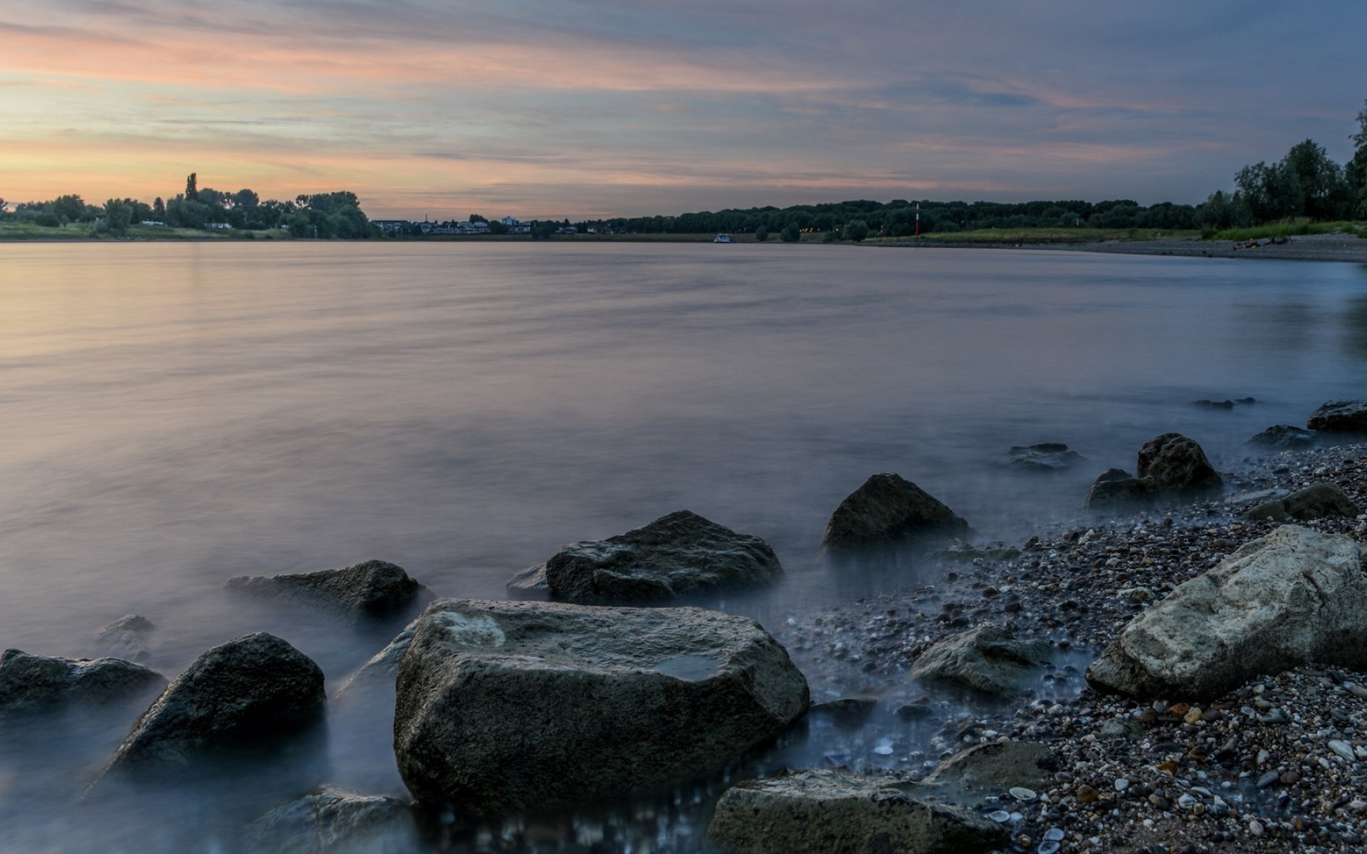 唯美瑞士莱茵河畔风景,高清图片,电脑桌面-壁纸族
