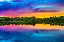 唯美湖泊自然风光