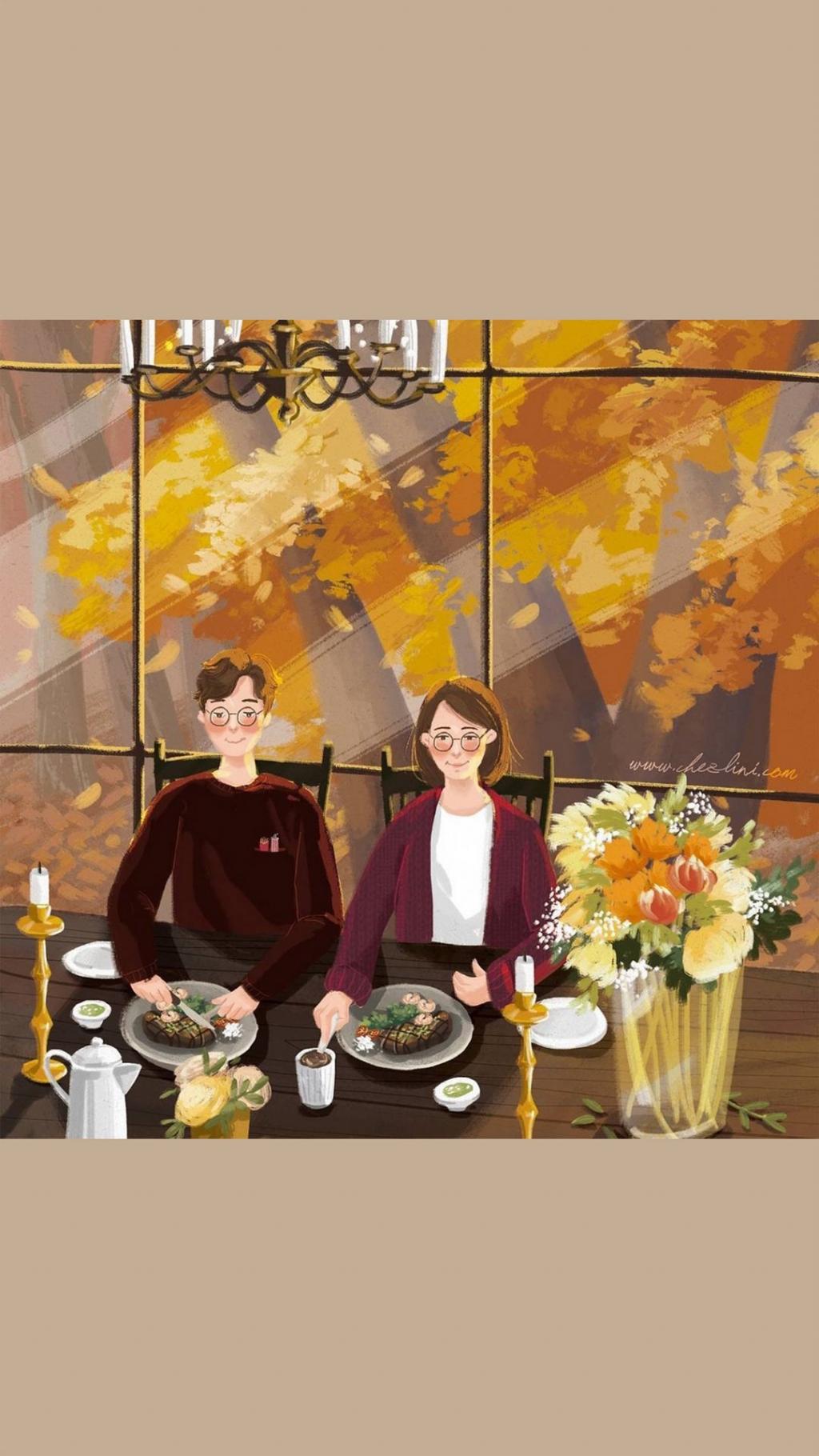 小清新温暖插画