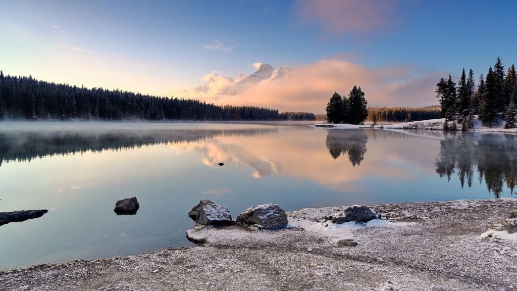 加拿大双杰克湖唯美风景