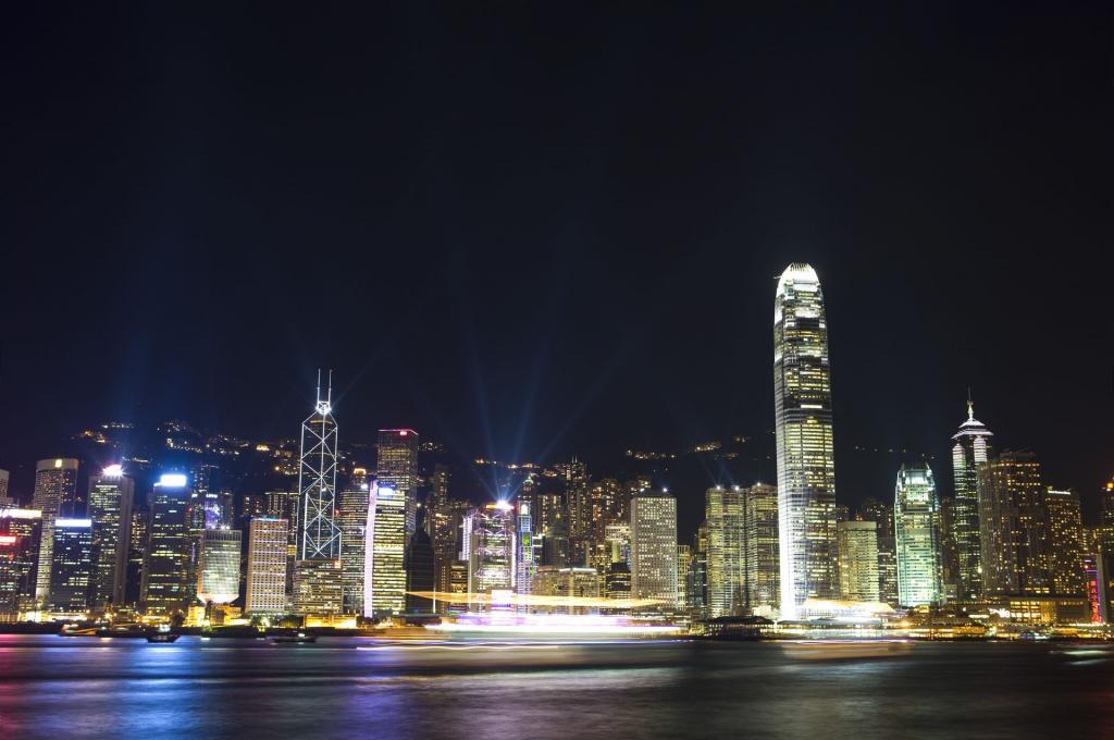 维多利亚港美丽夜景