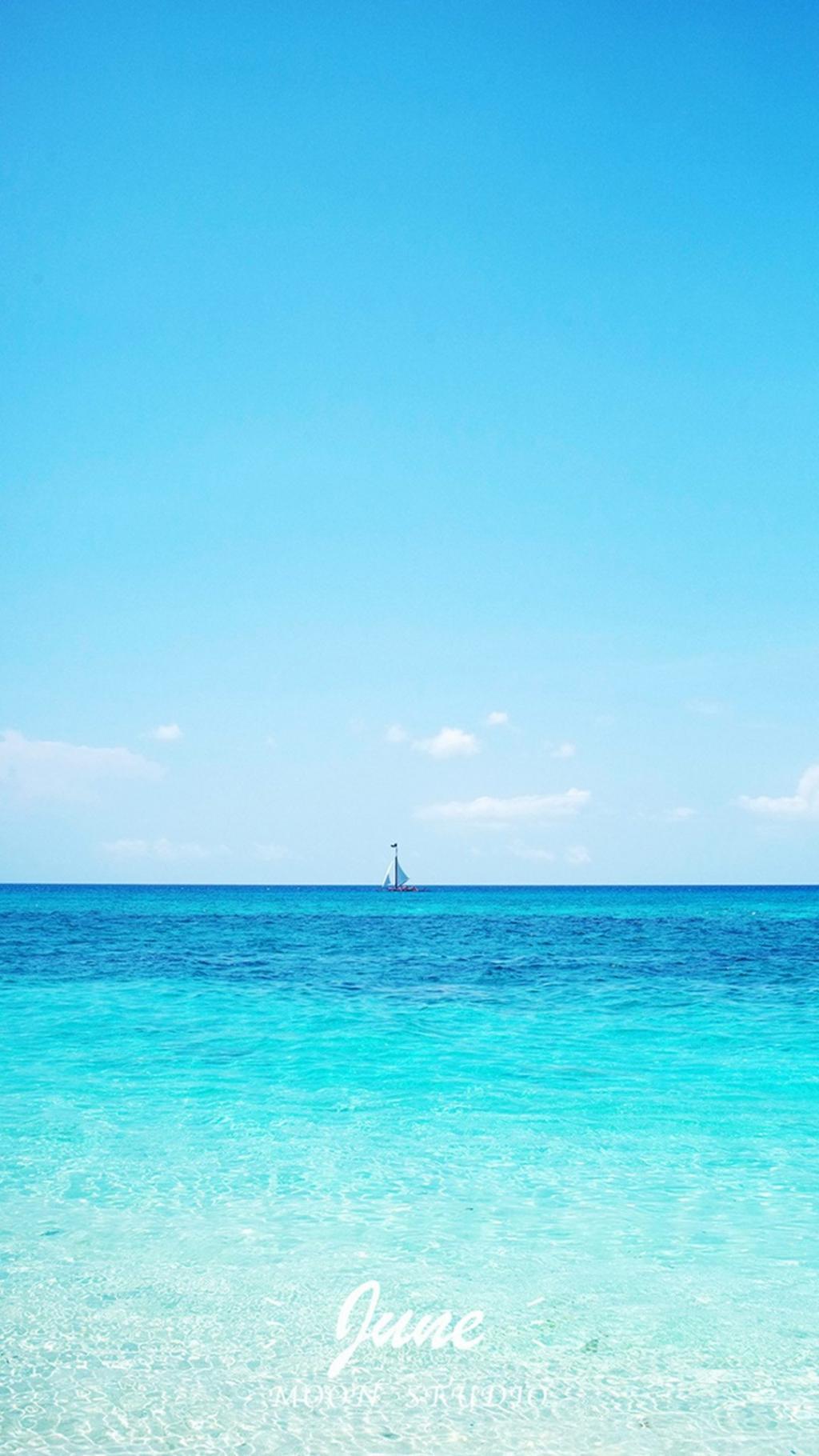 你好六月夏日大海风景