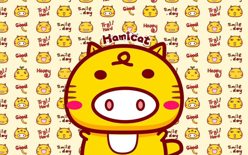 密集的哈咪猫卡通