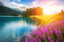 优美的高山风景