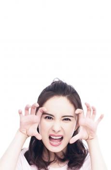 美女明星杨幂搞怪自拍-4