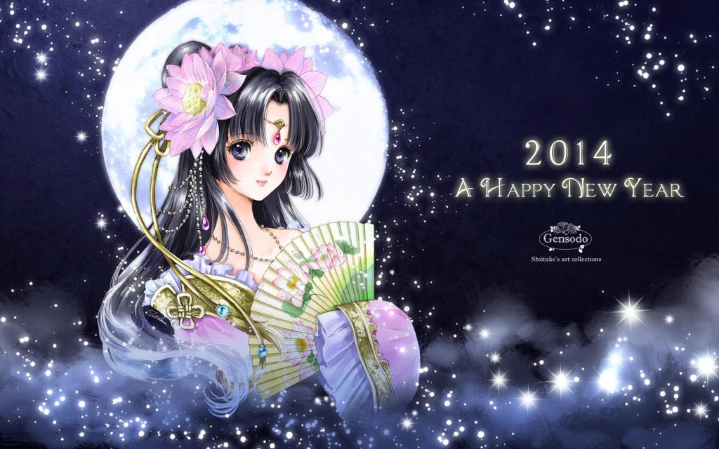 二次元马年新年动漫