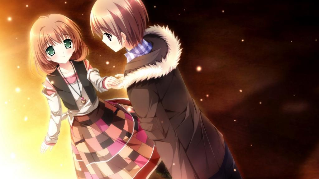 少女编织爱的画布图片