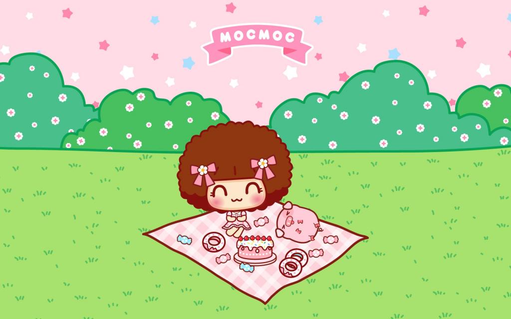 一对好朋友:摩丝摩丝和小猪