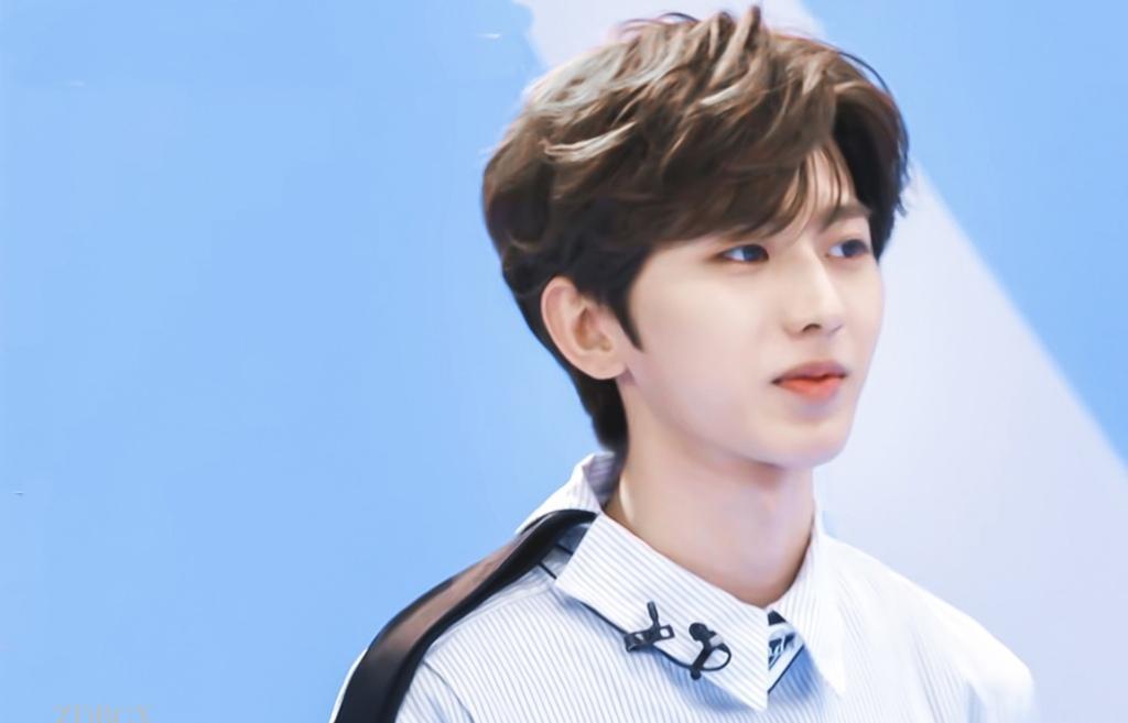 小鲜肉蔡徐坤飘带衬衫帅气时尚阳光写真