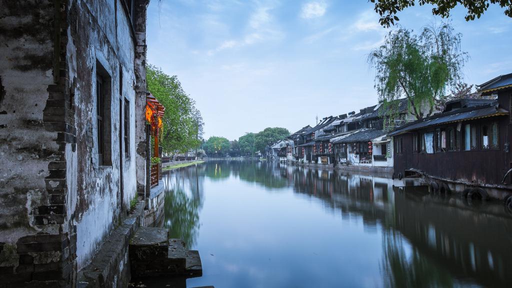 浙江西塘古镇风光