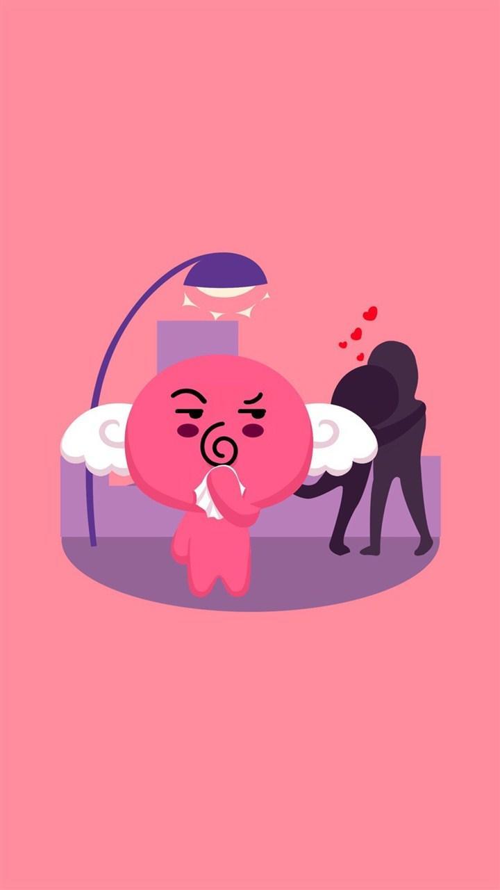 单身主题卡通手绘安卓壁纸