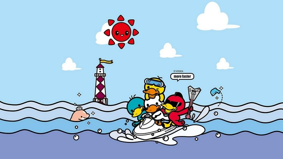 可爱呆萌的鸭嘴兽男孩