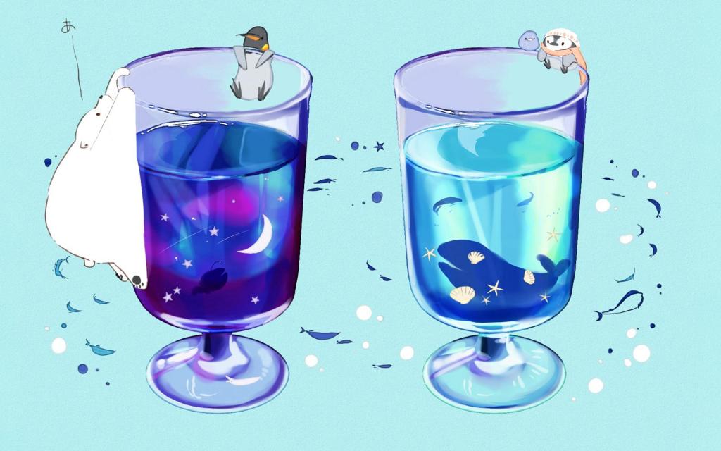 萌系动物可爱治愈手绘