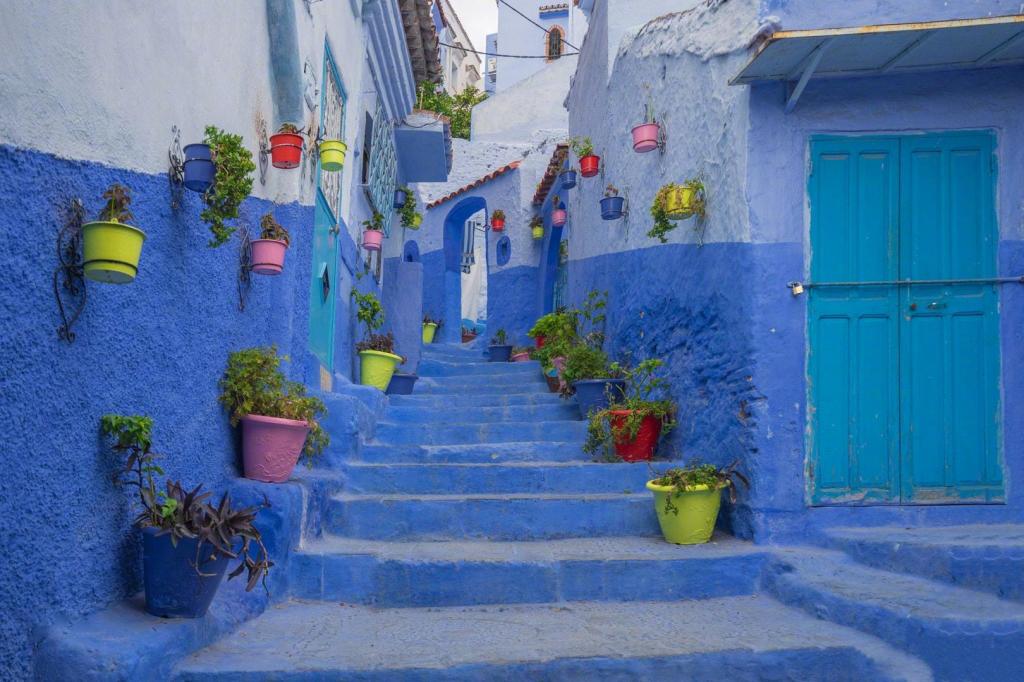 摩洛哥小清新唯美山城风景写真