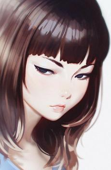 灵动美女插画-1