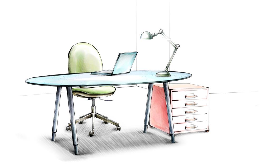 温馨的手绘室内家居