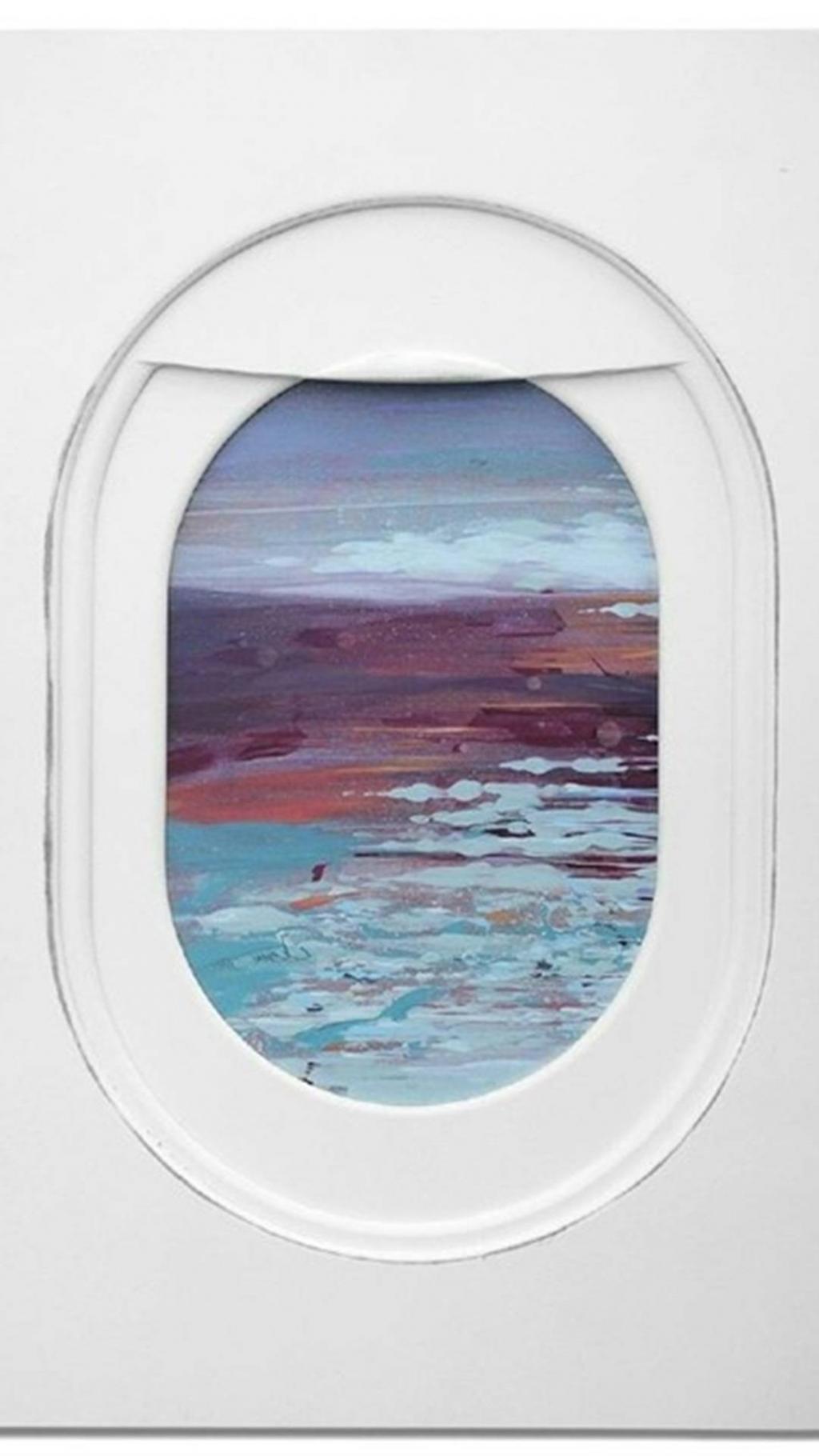 飞机窗外的美景