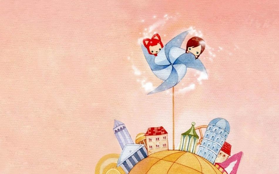 呆萌的阿狸和桃子