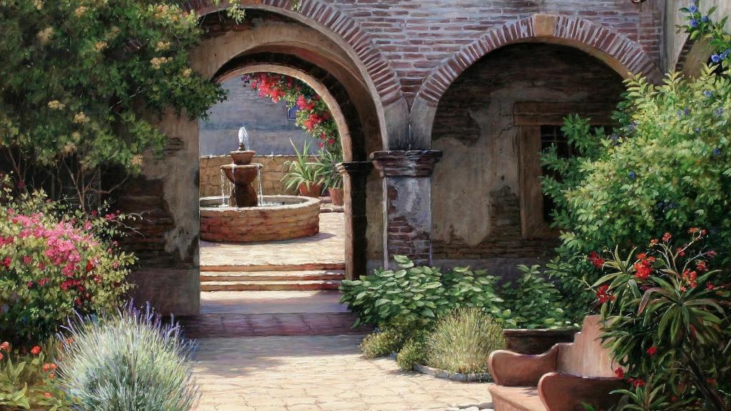 鸟语花香的花园