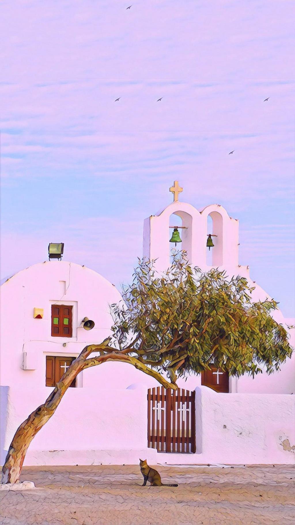 粉色少女系唯美风景