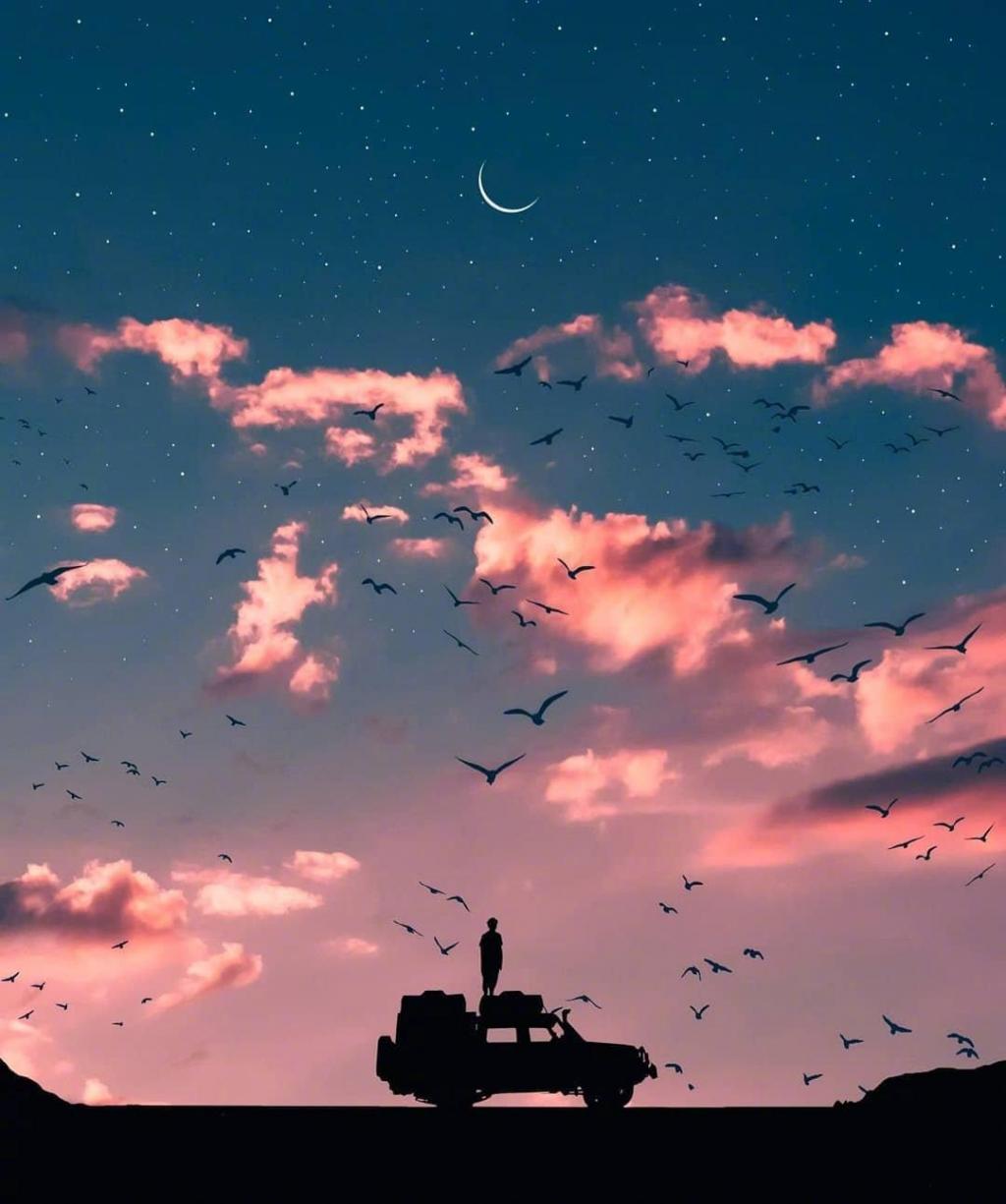 一个人的唯美星空