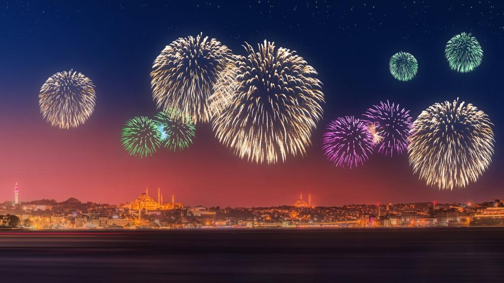 唯美烟花 高清图片 电脑桌面 壁纸族