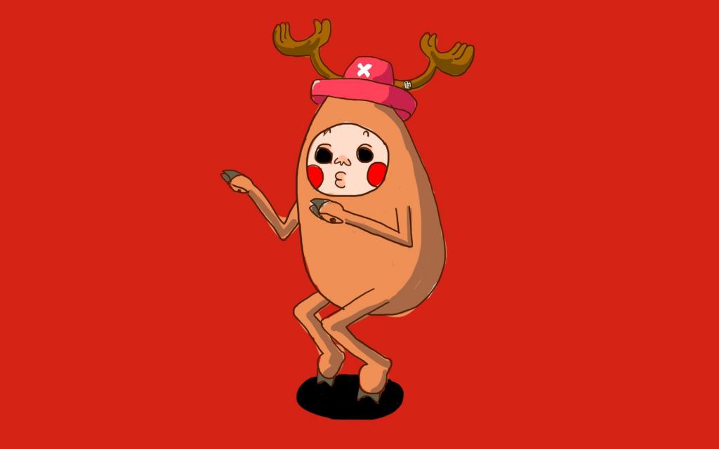 《航海王》乔巴可卡通插画