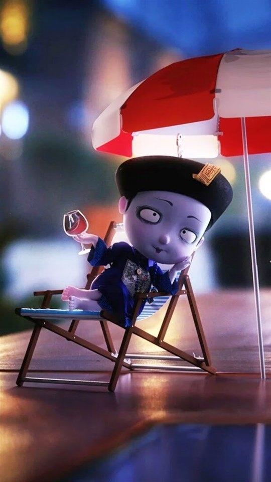 可爱卡通人物僵小鱼