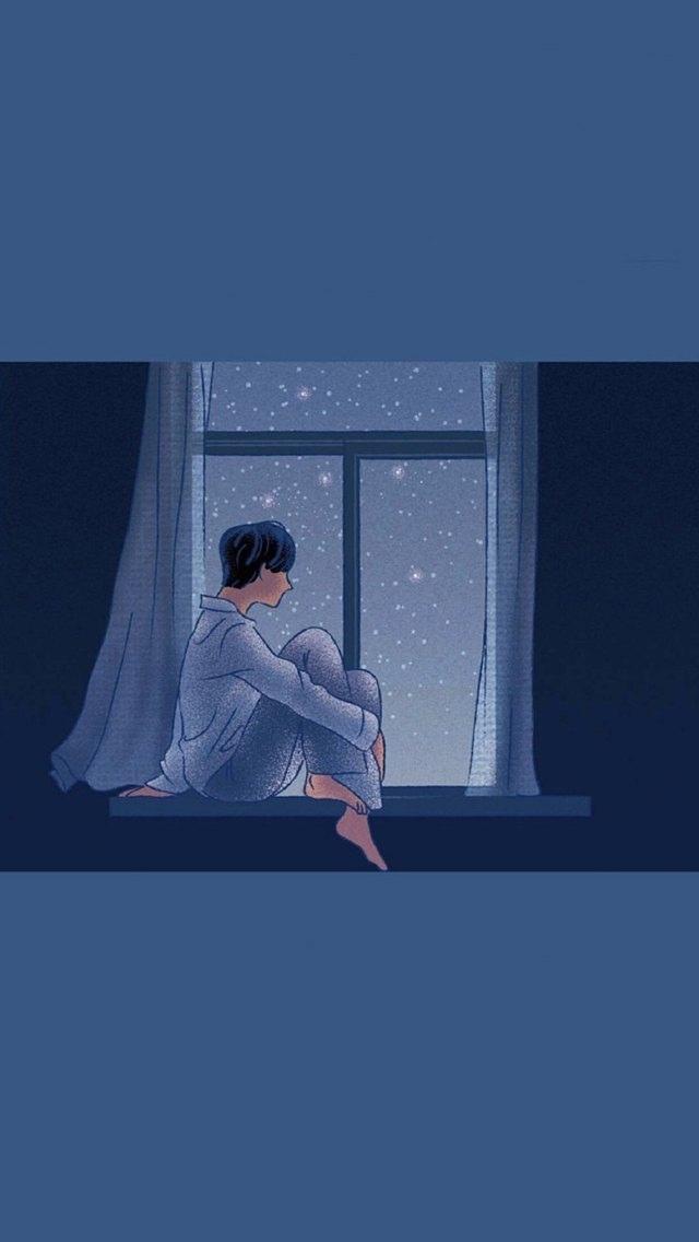 文艺手绘插画卡通