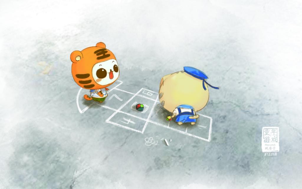 童年游戏可爱卡通猫壁纸 高清图片 电脑桌面 壁纸族