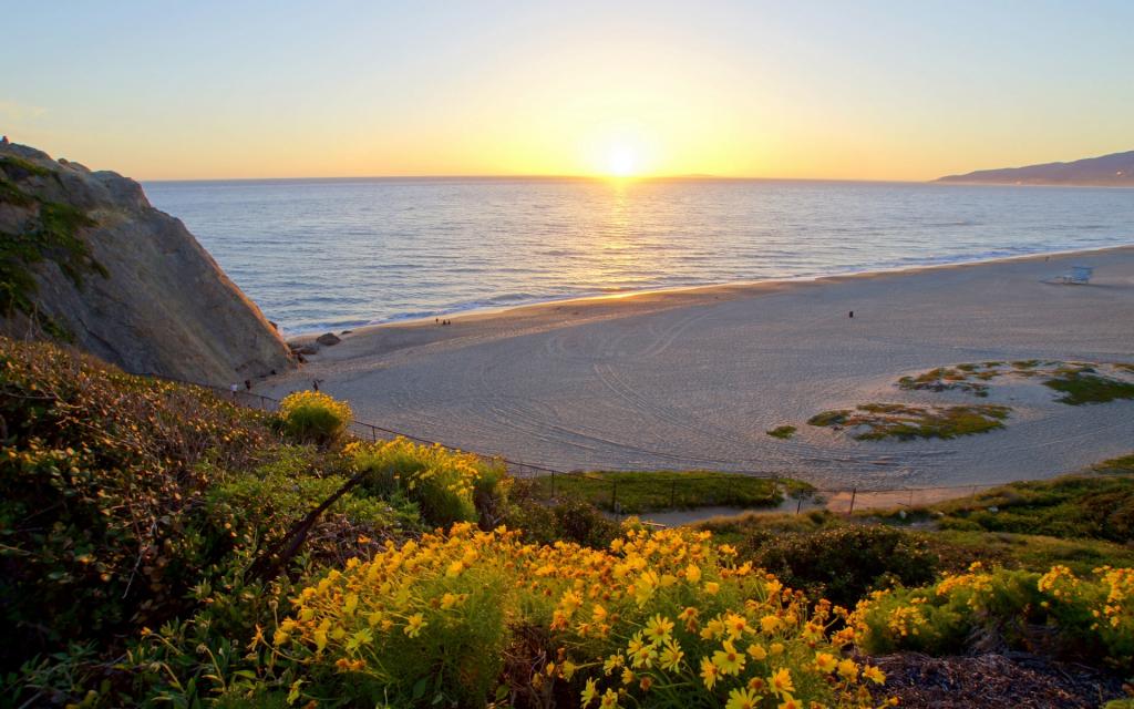 美国洛杉矶马里布海滩壁纸