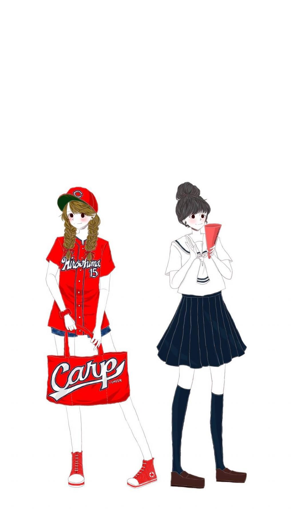 简约手绘可爱女生