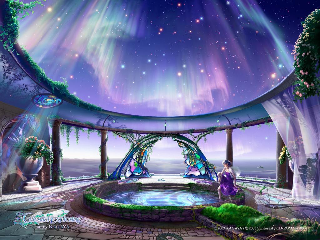 梦幻唯美插画美景