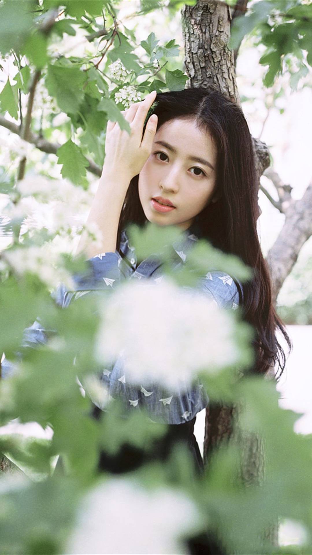 文艺风清纯美女写真,高清图片,手机锁屏桌面-壁纸族