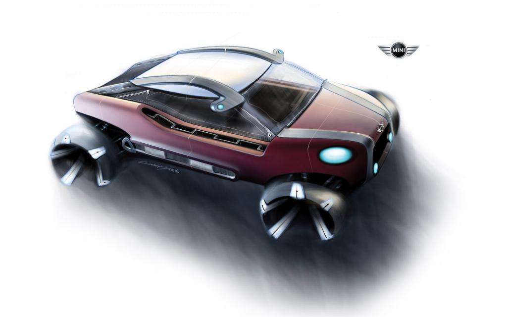 MINI汽车特写