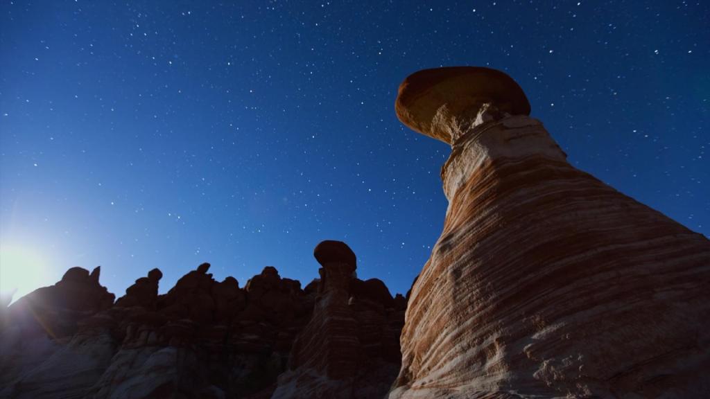 夜幕下的自然风景摄影